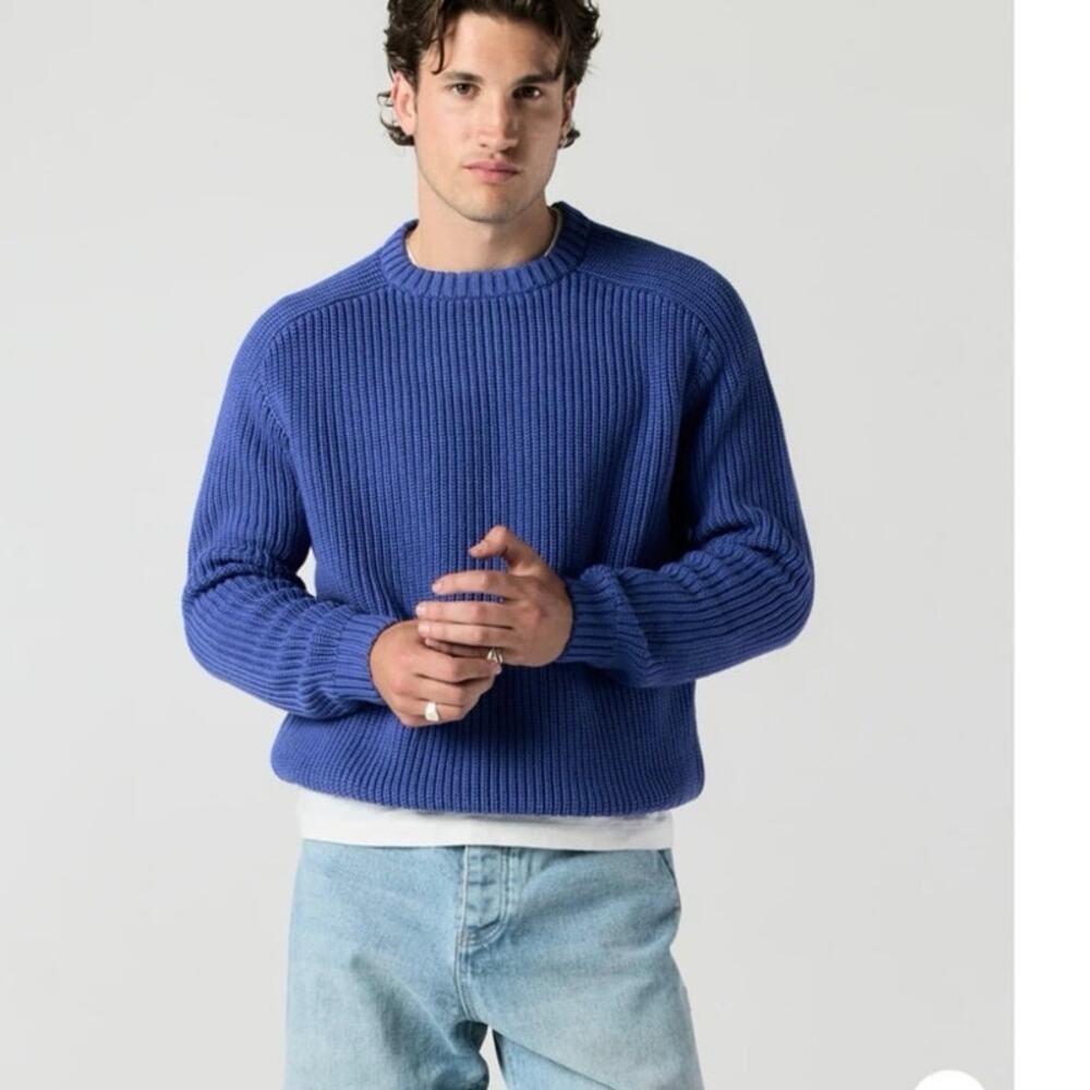 Ronning London Everyday Fisherman periwinkle Blue Sweater Small